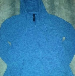 90 Degrees by Reflex Large Blue Hoodie NWOT